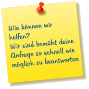 Wie knnen wir  helfen? Wir sind bemht deine Anfrage so schnell wie mglich zu beantworten